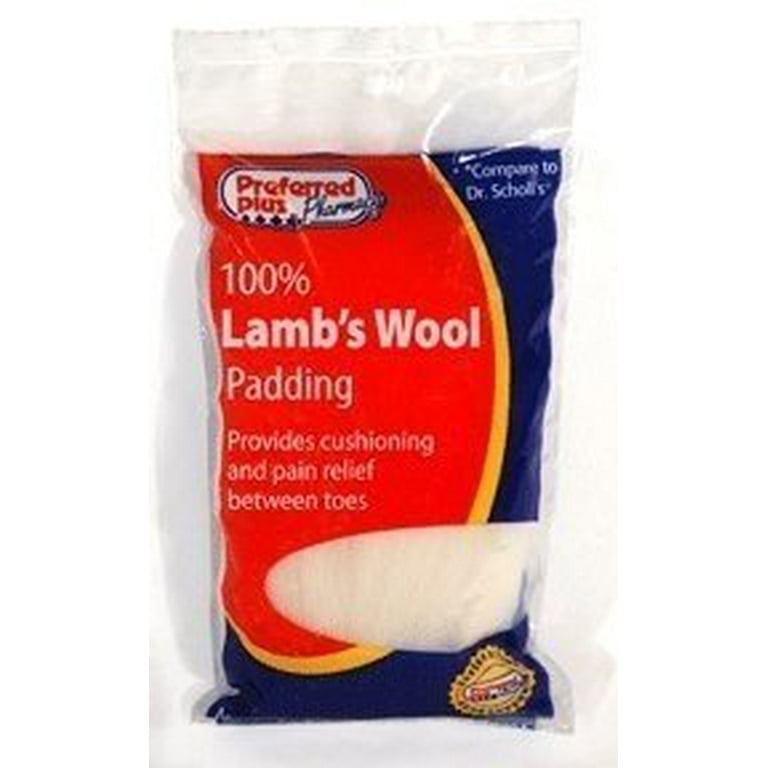  Leader 100% Lambs Wool Padding, Provides Cushioning Comfort and  Pain Relief Between Toes, 3/8 oz, 2 Pack : Sports & Outdoors