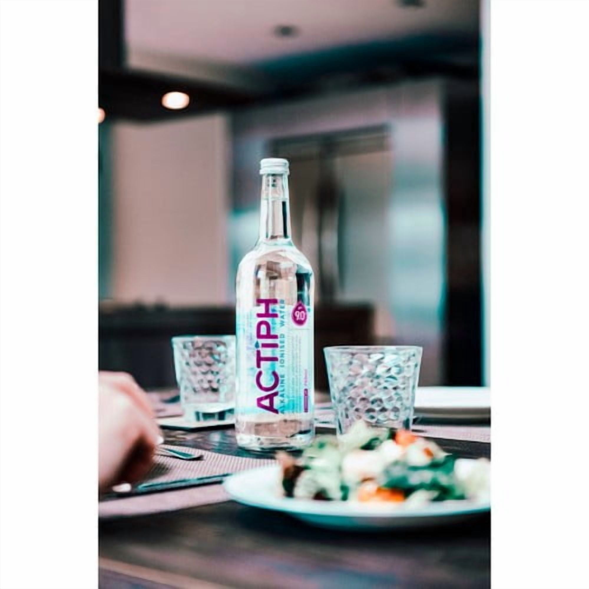 ACTIPH Alkaline Ionised Water Glass Bottle 750ml, British Import (Pack of 3)