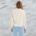 thumbnail image 4 of Chaqueta de pana de color liso, chaqueta con solapa, chaqueta de pana informal con botones, 4 of 5