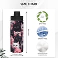 thumbnail image 3 of Honeii Cute Kittens Group Portrait Print 18OZ Sports Insulated Kettle,Double-Walled Stainless Steel Water Bottle with Leak-Proof Lid, Perfect for Outdoor, Sports, and Travel, 3 of 7