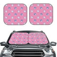 thumbnail image 2 of Haiem French Bulldog Car Windshield Sun Shade (2 Pieces) Foldable Windshield Sun Shade Car Accessories for Truck SUV Pickup-Small, 2 of 7