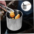 thumbnail image 2 of GFDYREE 1 Set Stainless Steel Fryer Frying Pan Griddles Deep Fryer Small Deep Fryers Milk Pot Multifunction, 2 of 7