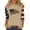 Khaki, variant on Patriotic Shirts for Women American Flag Shirt Star Stripes 3/4 Sleeve American Flag Shirt Going Out Tops