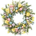 thumbnail image 2 of Dvkptbk Spring Easter Artificial Floral Egg Wreath Festive Front-Door Or Mantel Decoration easter decorations, 2 of 5