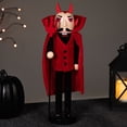 thumbnail image 1 of Northlight Fourchette à Diable Tenant Casse-Noisette Halloween - 14 Pouces - Rouge et Noir, 1 of 6