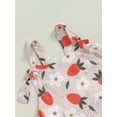 thumbnail image 5 of Bagilaanoe Toddler Baby Girl Jumpsuit Sleeveless Floral Print Romper Overalls 6M 12M 18M 24M 3T 4T Kids Long Flared Pants Summer Clothes, 5 of 7