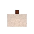 thumbnail image 4 of 360 Lighting Modern Rustic Accent Table Lamp 23" High Faux Wood Rectangular Block Brown Tan Fabric Shade for Bedroom Living Room House Home Bedside, 4 of 8