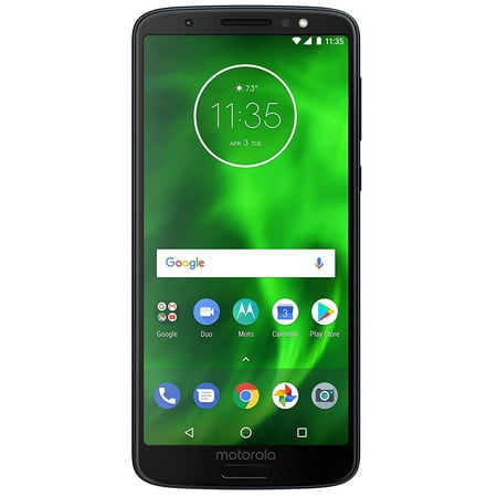 Motorola G6 XT1925 64GB Dual SIM 4G LTE Factory Unlocked Android Phone w/ Dual 12 MP Camera - Indigo (Best Android Phone Under 500)
