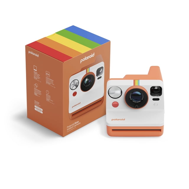 Cámara Polaroid Now CORAL de tercera generación con flash incorporado
