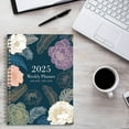 thumbnail image 6 of Lksixu 2025 Planner Coil Notebook, A5 Floral Prints Schedule Notebook with Separate Pages, Thick Paper Weekly & Monthly Organizer Notebook with Tabs and Elastic Closure Academic Appointment Notebook, 6 of 8