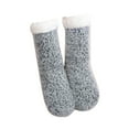 thumbnail image 3 of MSJUHEG Fuzzy Socks,Slipper Socks,Fluffy Socks,Bearpaw Socks,Cloud Socks,Floor Socks Sleep Socks Carpet Socks Warm Thickened Plush Slippers Socks Gray One Size, 3 of 4