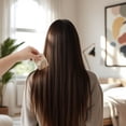 thumbnail image 4 of Unique Bargains 1 Pc Durable Vintage Portable Hair Insert Comb Beige, Coffee Color, 4 of 5