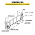 thumbnail image 6 of KFFKFF Sliding Gate Opener, AC1400 3100LBS Capacity, Includes 2 Remote Controls, Gate Operator Kit for Security, 43ft/Min Movement Speed, Electric Driveway Sliding Gate Motor, 6 of 9