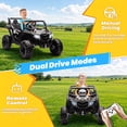 thumbnail image 4 of Joyracer 24 Volt Ride on Toys with Remote, 4WD Power UTV Wheels with 800W Motors, Bluetooth, Spring Suspension, LED Light, 3 Speeds, Black, 4 of 11
