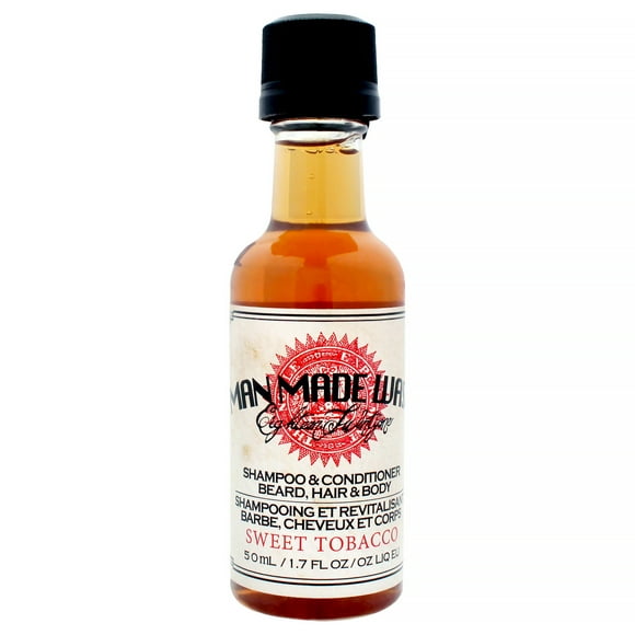 Man Made Wash - Sweet Tobacco de 18.21 Man Made for Men - Champú, acondicionador y gel de baño de 50 ml