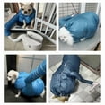 thumbnail image 3 of Bolsa de secado para perros, abrigo azul para perros y gatos pequeños, medianos y grandes. Traje de secado rápido y portátil. Bolsa de viaje para aseo de cachorros. Ideal para bulldog, corgi, beagle, 3 of 9