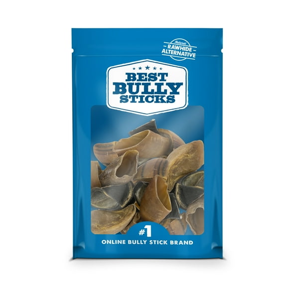 Best Bully Sticks 100% Natural Cow Hooves Dog Chews (25 Count Value Pack) - Free-Range & Grass-Fed Cattle - Long-Lasting Natural Alternative to Rawhide