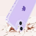 thumbnail image 3 of Designed for iPhone 14 6.1 inch,Sparkly Clear Case for Women,Soft TPU Silicone Bumper Protective Cover Case for iPhone 14,Purple, 3 of 10