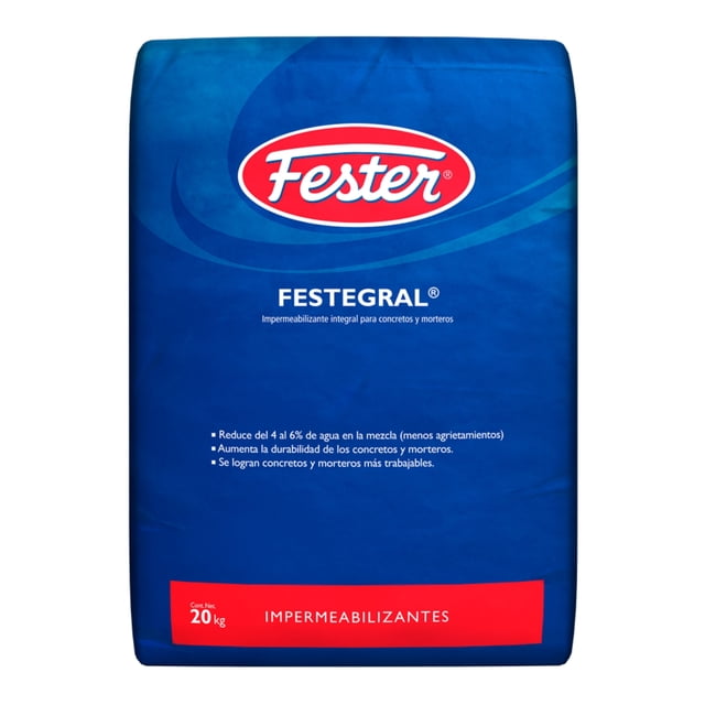 Impermeabilizante Integral para Concretos y Morteros Fester Festegral 20 KG