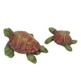 thumbnail image 4 of Estatuas de tortuga de resina con revestimiento resistente a los rayos UV, estatuilla de tortuga para decoración de jardines y patios, 2 uds., 4 of 12