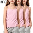 thumbnail image 4 of Crunowin 3-Pack Girls Summer Tank Tops, Round Neck Stretchy Breathable Casual Kids Vest Size 1T Pink, 4 of 6