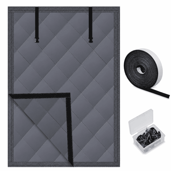 3 Layer Thermalulated 28x39in Window Cover Roll-Up Insulation Kit