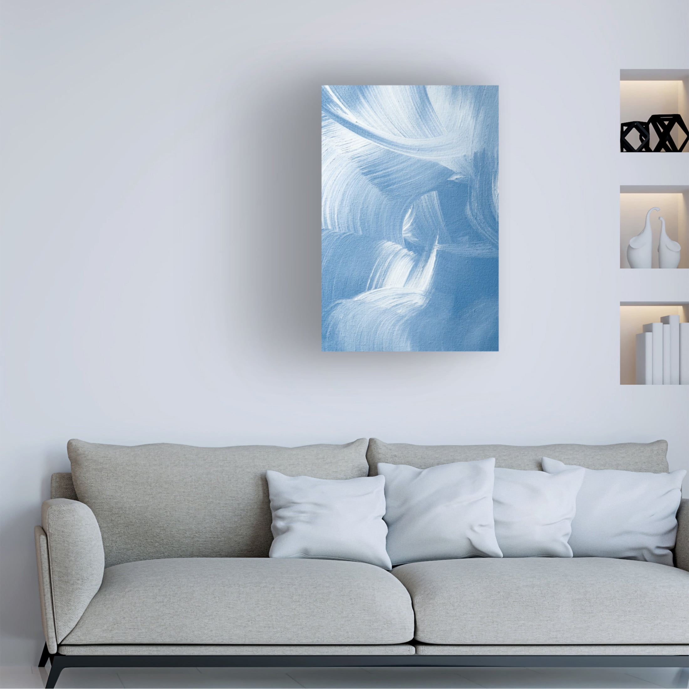 Trademark Fine Art uplusmestudio Acrylic Waves No 1 Canvas Wall Art