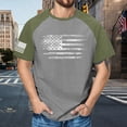 thumbnail image 2 of TOWED22 Men's Graphic Tees American Flag Patriotic T-Shirts Short Sleeve 4th of July Shirt Crewneck Summer Workout Tops AG,3XL, 2 of 4