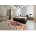 thumbnail image 4 of Ahgly Company Indoor Square Abstract Chestnut Brown Geometric Area Rugs, 5' Square, 4 of 6