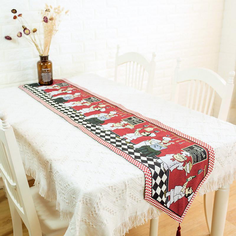 ALAZA 4th of July Independence Day Table Runner for Party Wedding Kitchen Dining Living Room Restaurant Table Linen Decor 
