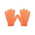 thumbnail image 2 of Deago 2 Pairs Exfoliating Shower Bath Gloves for Shower,Spa,Massage and Body Scrubs,Dead Skin Cell Remover Solft and Women Men (Orange), 2 of 10