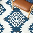 thumbnail image 6 of SAFAVIEH Moroccan Tassel Desmond Southwestern Shag Area Rug, Navy/Ivory, 10' x 14', 6 of 8