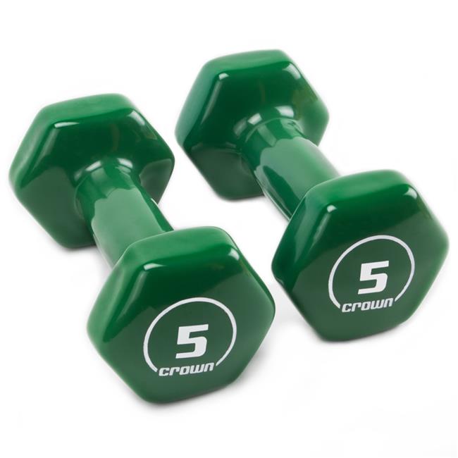 Brybelly SWGT805 5 lbs Vinyl Hex Hand Weights