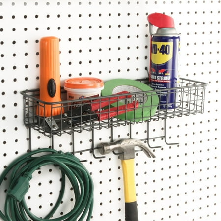 

Spectrum Diversified Designs Pegboard Basket and Hook Station