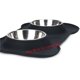 thumbnail image 3 of alimentos para mascotas Pet Dog Bowls 2 Stainless Steel Dog Bowl with No Spill Non-Skid Silicone Mat Food Feeder Bowls for Feeding Large Dogs Cats Puppies Zhivalor YBY052-1, 3 of 4