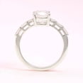 thumbnail image 4 of Cora Jewellery 2.15CT Cushion Cut Moissanite Solitaire Engagement Ring For Women, 18K White Gold, 4 of 5