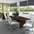thumbnail image 2 of BBF 96"W Boat Shaped Engineered Wood Conference Table in Black Walnut, 2 of 6