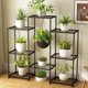 thumbnail image 1 of Soporte de metal para plantas interior exterior estante escalonado múltiples plantas 4 niveles 8 macetas jardín soporte flores, 1 of 8