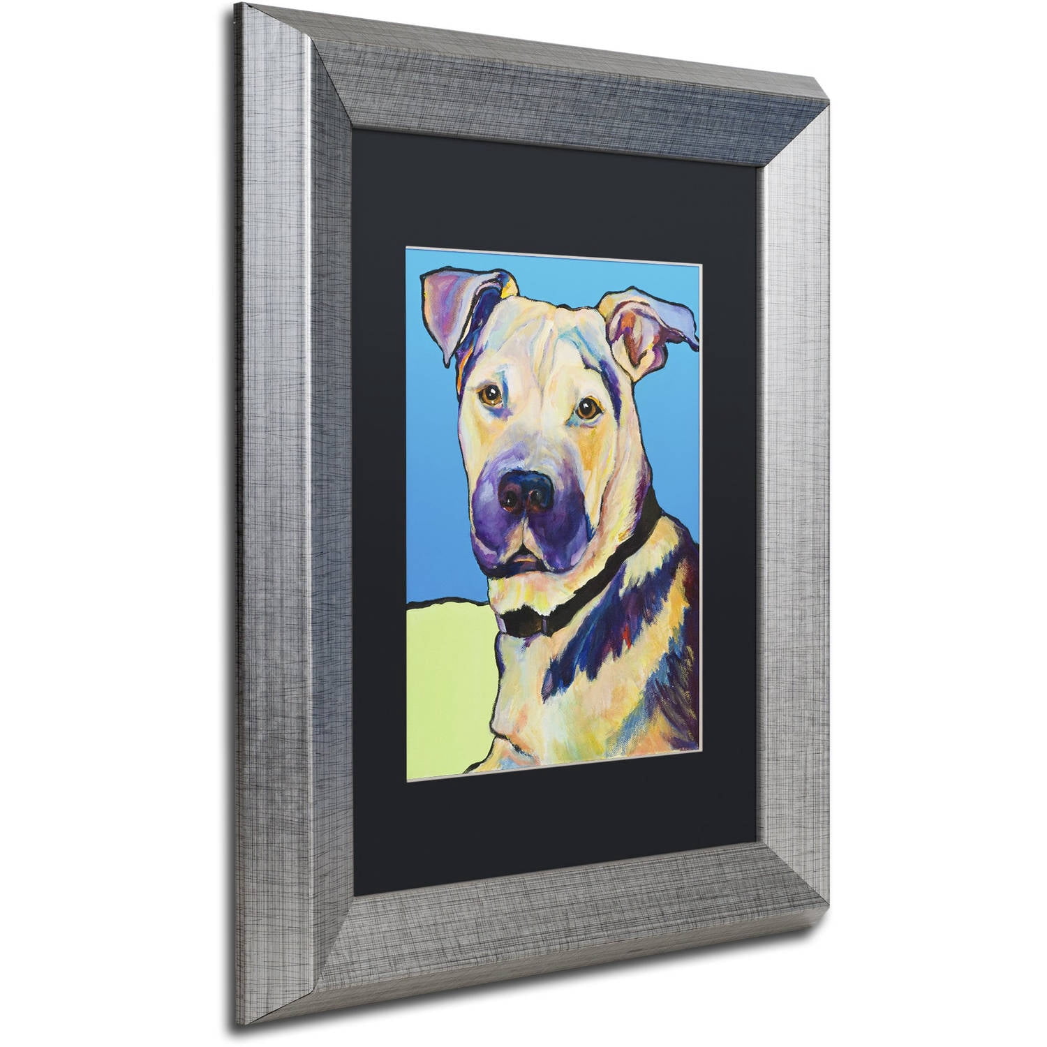 Trademark Fine Art "Tag" Canvas Art by Pat Saunders-White, Black Matte, Silver Frame
