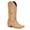 TAN, variant on Cowboy Boots for Women Mid Calf Black Cowgirl Boots Square Toe Western Boots Womens Cowboy Boots Chunky Heel botas vaqueras para mujer