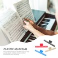 thumbnail image 3 of UPOUART 4Pcs Convenient Music Score Fixed Clips Plastic Page Clips for Piano and Book Use, 3 of 8