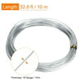 thumbnail image 2 of Uxcell 18 Gauge 1mm Aluminum Wire, 32.8 ft(10m) Bendable Metal Wire Jewelry Craft Wire Beading Armature Wire for Jewelry DIY Crafts Wreath Making Sculpting Floral Bonsai Trees, Silver, 2 of 4