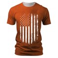 thumbnail image 5 of Ccpelsie American Flag Shirts for Men USA Patriotic T-Shirt 4th of July Tee Tops Casual Short Sleeve(Orange,M), 5 of 5