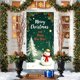 thumbnail image 4 of Uuiauoio Festive Christmas Door Cover with Design,Polyester Door Curtain for Holiday Home Decor, Seasonal Wall and Entryway Decoration for Parties and Family Gatherings,Festival Party Decoration, 4 of 6