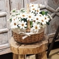 thumbnail image 4 of 5X Cesta de Mimbre Tejida Una Mano Canasta de Flores de Simulación Canasta de Flores Pequeña, 4 of 5