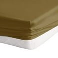 thumbnail image 2 of The Great American Store- 29 Inch Deep Pocket RV Camper Sheet Set 49 X 74 Solid Taupe - 1800 Series Brushed Microfiber - For RV- Trucks, Campers, Airstream, Bus, Boat and Motorhomes, 2 of 5