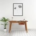 thumbnail image 2 of Mid-Century Modern Wood Writing Desk in Walnut, 2 of 5