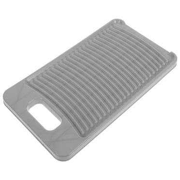 PTOOTP 1Pack Non Slip Grey Washboard for Handwashing Clothes with Modern Design and Hanging Feature 11.2x6.3x0.6in