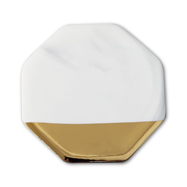 Injueey Posavasos de cerámica para bebidas, soporte Protector para encimera, bandeja para de comedor de oficina, regalos artesanales para Mostrada No.01 Injueey HA012722-01