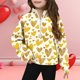 thumbnail image 1 of TaTaai Middle Big Half Zip Crewneck Fleece Sweatshirt, Long Sleeve Printed Crop Pullover, Ideal for Valentines Day Vacation Sports Gift, 1 of 4